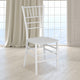 White |#| White Stackable Resin Chiavari Chair - Banquet and Event Furniture