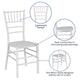 White |#| White Stackable Resin Chiavari Chair - Banquet and Event Furniture