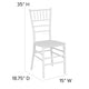 White |#| White Stackable Resin Chiavari Chair - Banquet and Event Furniture