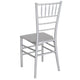 Silver |#| Silver Stackable Resin Chiavari Chair - Banquet and Event Furniture