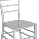 Silver |#| Silver Stackable Resin Chiavari Chair - Banquet and Event Furniture