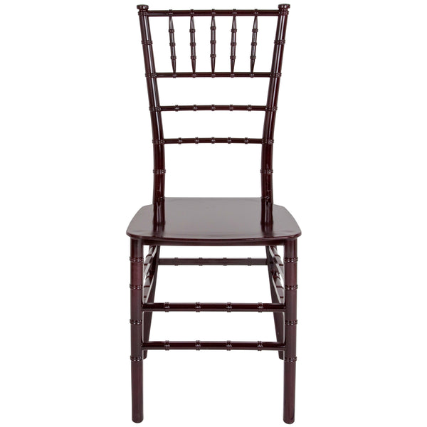 Black |#| Black Stackable Resin Chiavari Chair - Hospitality and Event Seating