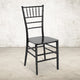 Black |#| Black Stackable Resin Chiavari Chair - Hospitality and Event Seating