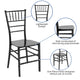 Black |#| Black Stackable Resin Chiavari Chair - Hospitality and Event Seating