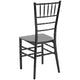 Black |#| Black Stackable Resin Chiavari Chair - Hospitality and Event Seating