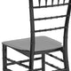 Black |#| Black Stackable Resin Chiavari Chair - Hospitality and Event Seating