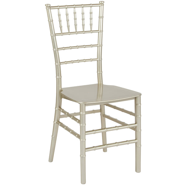 Champagne |#| Champagne Stackable Resin Chiavari Chair - Hospitality and Event Seating