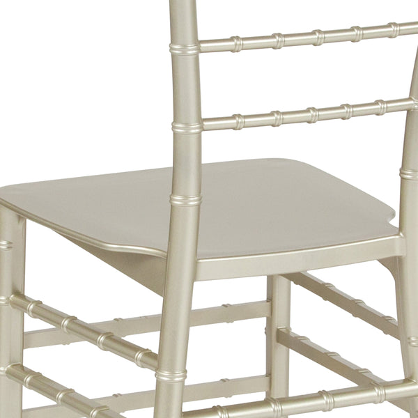 Champagne |#| Champagne Stackable Resin Chiavari Chair - Hospitality and Event Seating