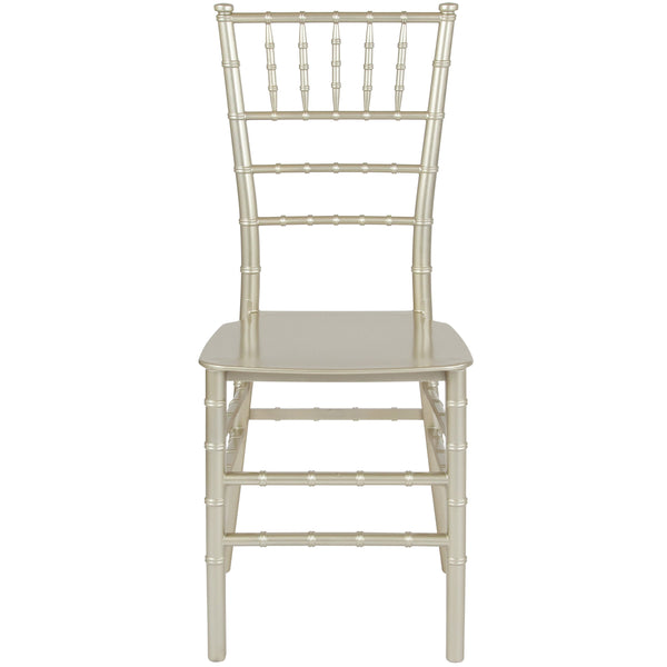 Champagne |#| Champagne Stackable Resin Chiavari Chair - Hospitality and Event Seating