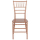 Rose Gold |#| Rose Gold Resin Stackable Chiavari Chair - Banquet and Event Furniture