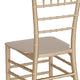 Gold |#| Gold Stackable Resin Chiavari Chair - Hospitality and Event Seating