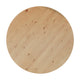 Light Natural |#| 60" Round Antique Rustic Solid Pine Farmhouse Folding Table in Light Natural