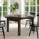 Mahogany |#| 60" Round Antique Rustic Solid Pine Farmhouse Folding Table in Mahogany