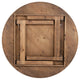 Antique Rustic |#| 60" Round Antique Rustic Solid Pine Folding Farm Dining Table