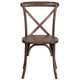 Early American |#| Stackable Early American Wood Cross Back Chair - Dining Room Seating