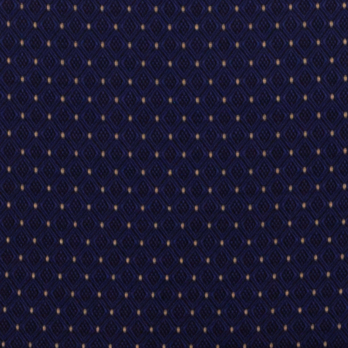 Navy Patterned Fabric/Gold Frame |#| Trapezoidal Back Stacking Banquet Chair in Navy Patterned Fabric - Gold Frame