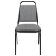 Gray Fabric/Silver Vein Frame |#| Trapezoidal Back Banquet Stack Chair, 2.5inch Seat - Gray Fabric/Silver Vein Frame