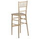 Gold Wood Chiavari Event and Hospitality Stacking Barstool