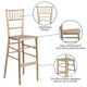 Gold Wood Chiavari Event and Hospitality Stacking Barstool