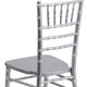 Silver |#| 1100lb. Capacity Silver Wood Stackable Chiavari Event Chair