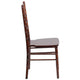 Fruitwood |#| 1100lb. Capacity Fruitwood Stackable Chiavari Event Chair