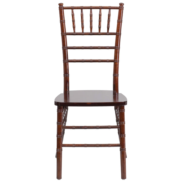 Fruitwood |#| 1100lb. Capacity Fruitwood Stackable Chiavari Event Chair