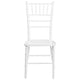 White |#| 1100lb. Capacity White Wood Stackable Chiavari Event Chair