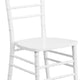 White |#| 1100lb. Capacity White Wood Stackable Chiavari Event Chair