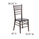 Walnut |#| 1100lb. Capacity Walnut Wood Stackable Chiavari Event Chair