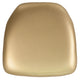 Gold Vinyl |#| Hard Gold Vinyl Chiavari Chair Cushion - Event Accessories - Chair Cushions