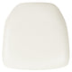 White Vinyl |#| Hard White Vinyl Chiavari Chair Cushion - Party and Dining Chair Accessories