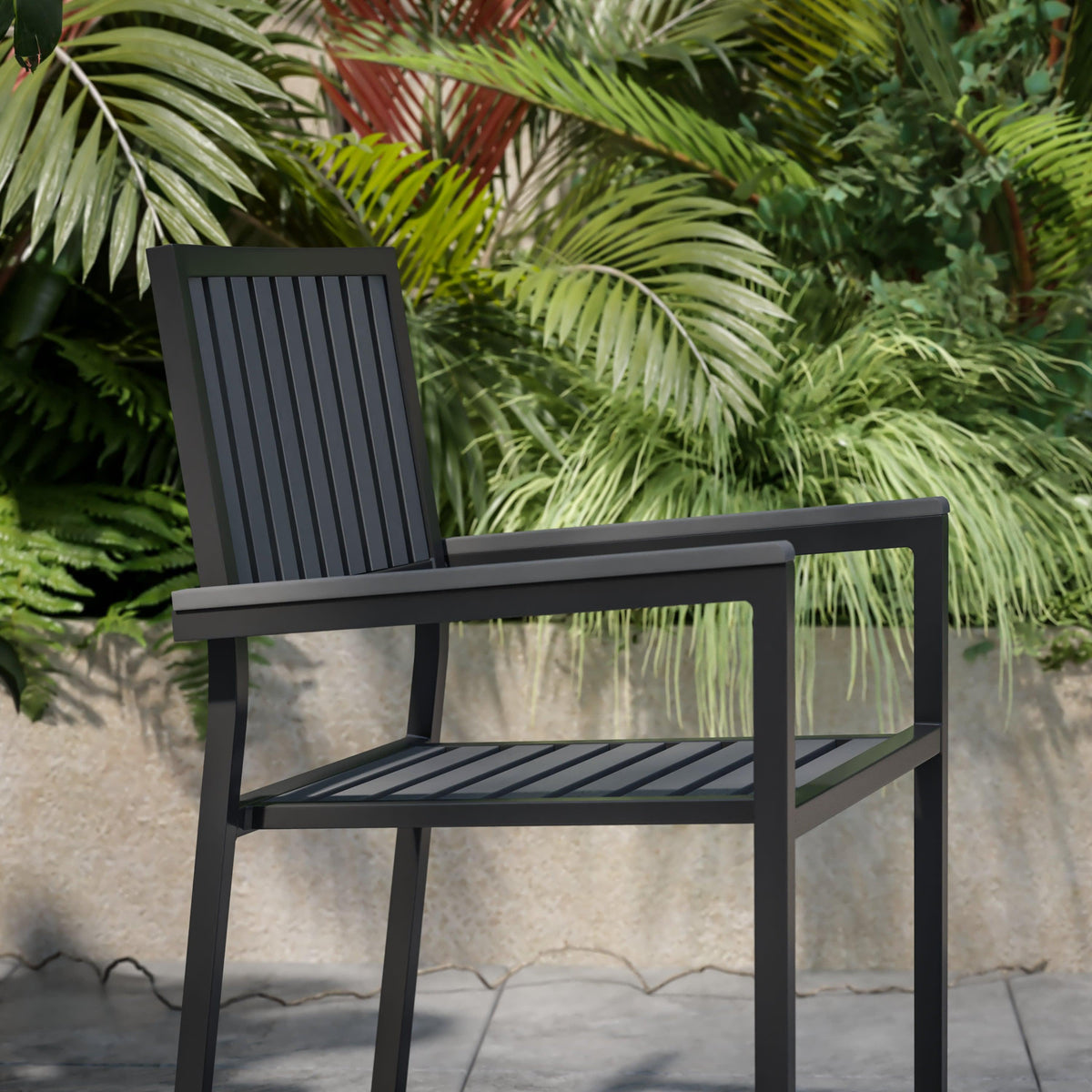 Outdoor Chair Less 2PK Outdoor Patio Chairs 2-SB-A268C- – Restaurant Furniture 4 Less