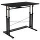 Black |#| Black Height Adjustable 27.25-35.75inchH Sit to Stand Laptop Desk