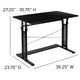 Black |#| Black Height Adjustable 27.25-35.75inchH Sit to Stand Laptop Desk