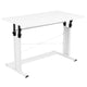 White |#| White Height Adjustable 27.25-35.75inchH Sit to Stand Laptop Desk