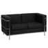 Hercules Regal Series Contemporary LeatherSoft Loveseat with Encasing Frame