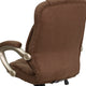 Brown Microfiber |#| High Back Brown Microfiber Executive Swivel Ergonomic Office Chair with Arms