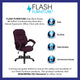 Grape Microfiber |#| High Back Grape Microfiber Executive Swivel Ergonomic Office Chair with Arms
