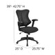 Black Mesh |#| High Back Designer Black Mesh Executive Ergonomic Chair with Adjustable Arms