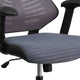 Gray Mesh |#| High Back Designer Gray Mesh Executive Ergonomic Chair with Adjustable Arms