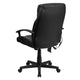 High Back Massaging Black LeatherSoft Upholstered Chair with Side Remote Pocket