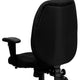 Black |#| High Back Black Fabric Multifunction Ergonomic Office Chair with Adjustable Arms