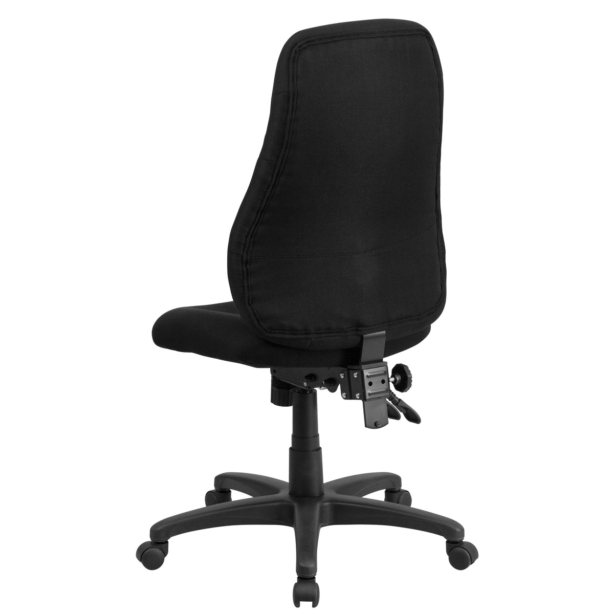 High Back Black Fabric Multifunction Swivel Ergonomic Task Office Chair