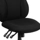 High Back Black Fabric Multifunction Swivel Ergonomic Task Office Chair