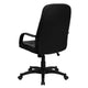 High Back Black Glove Vinyl Executive Swivel Office Chair with Arms