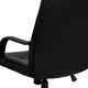 High Back Black Glove Vinyl Executive Swivel Office Chair with Arms