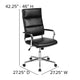 Black |#| High Back Black LeatherSoft Contemporary Panel Executive Swivel Office Chair