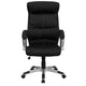 High Back Black LeatherSoft Executive Swivel Office Chair with Curved Headrest