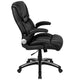High Back Black LeatherSoft Executive Swivel Chair with Double Layered Headrest