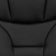 High Back Black LeatherSoft Executive Swivel Office Chair w/Lip Edge Base & Arms